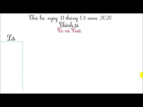 Tuần 22 - Môn chính tả lớp 2 - Bài cò và cuốc