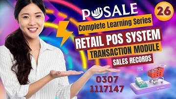 POSALE Retail POS Learning Series | Lecture 26 | Sales Records | #pos #invetory #software