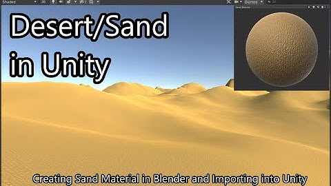 Desert Sand Environment - Blender & Unity Tutorial