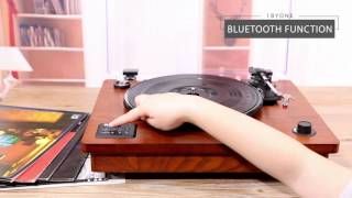 1byone Belt Driven Bluetooth Turntable