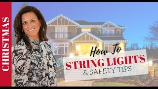 Christmas Decorating: How to Hang String Lights