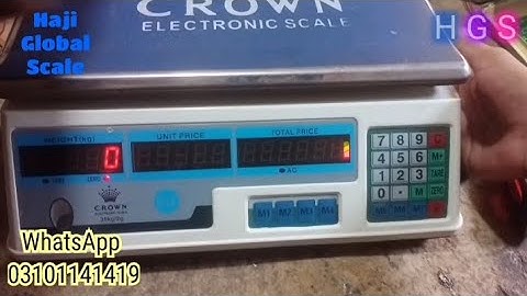 How to calibration & weight setting Price computing scale 35 kg