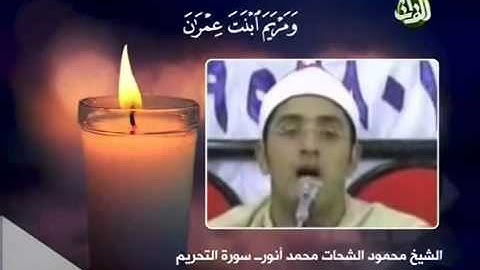 محمود الشحات مقطع من سورة التحريم ولا اروع