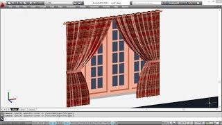 CREATING 3D CURTAINS | AUTOCAD 3D CURTAIN