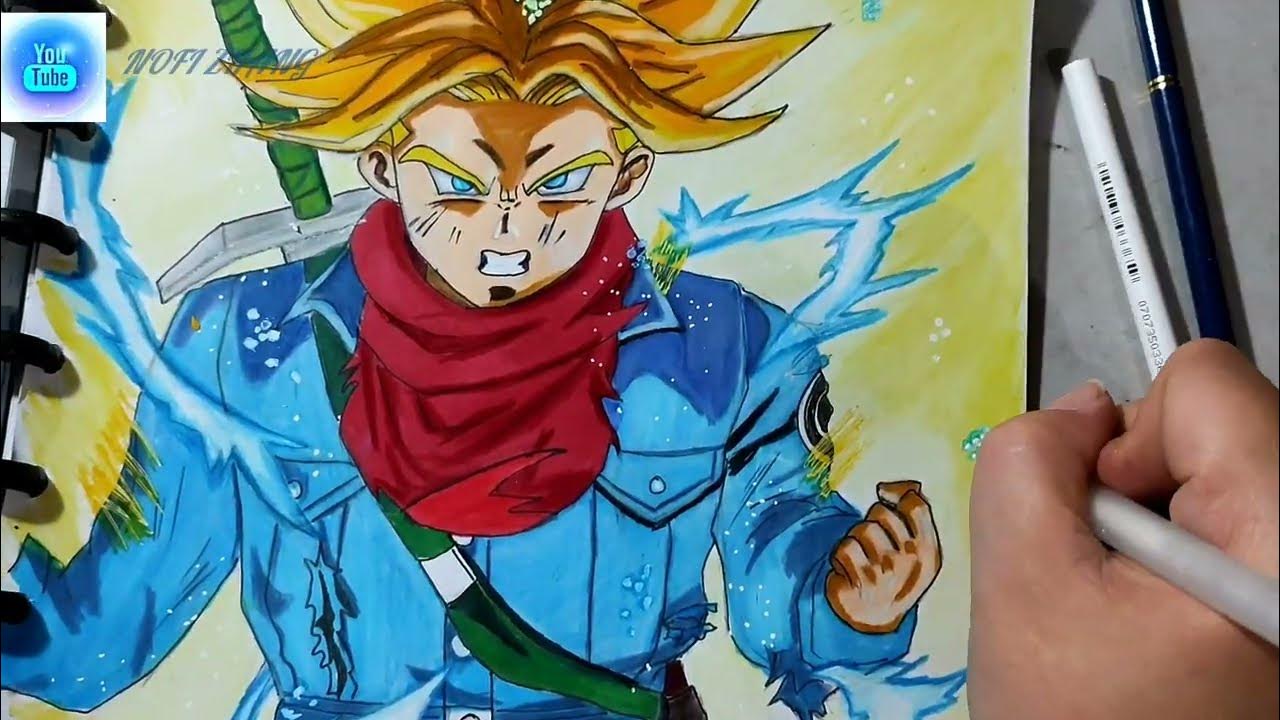 Speed Drawing Trunks SSj Rage Dragon Ball Super YouTube