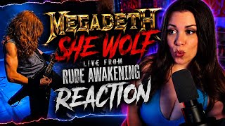 🚨 MEGADETH - She-Wolf (Live from Rude Awakening) REACTION | This Was ABSOLUTELY INSANE!