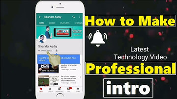 How To Make Professional intro For Youtube Channel | Kinemaster Tutorial | hindi | Urdu