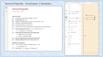 Vertical Projectile - Visualization | GeoGebra