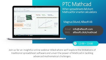 Mathcad - When spreadsheets fall short: Mathcad for smarter calculations