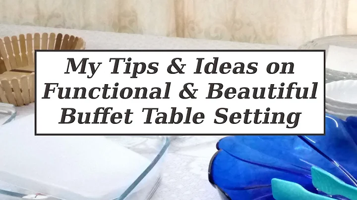 Simple Easy Functional Step by Step Buffet Table Setting Tips & Ideas Home Entertaining