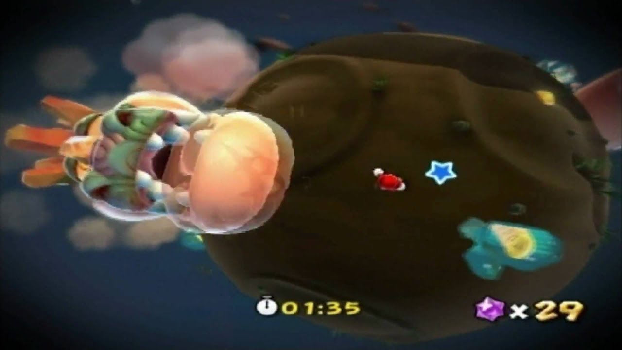 Super Mario Galaxy 2 : Gobblegut/Gargantulus (Speed Run comet, no damage)