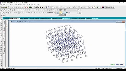 Staad Pro Lecture - 17 - Dynamic Analysis using Response Spectrum method.