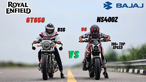 2026 BAJAJ PULSAR NS400Z UG..VS.. ROYAL ENFIELD GT650!!DRAG RACE☠️NS400 NE GT KO BHI PANI PILA DIYA😱