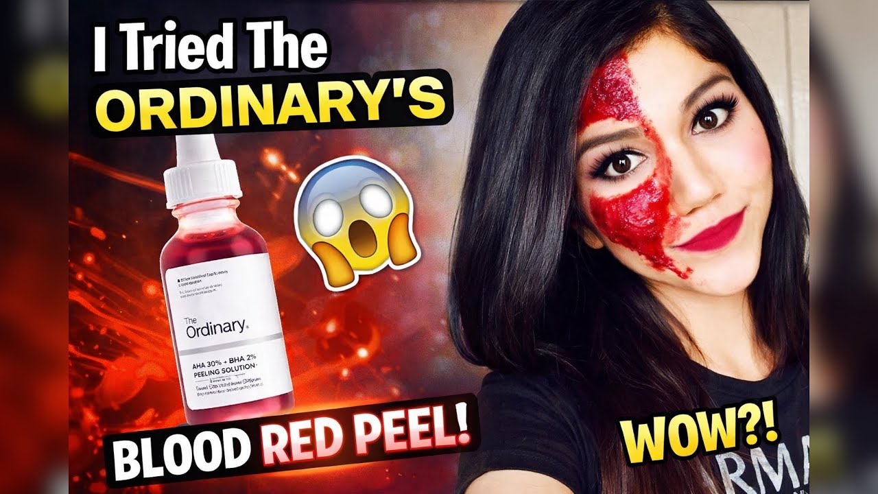 I Tried The Ordinary Blood Red Peel 😳 Instant Glow or Big Mistake?