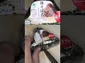 ファミリーマートの鶏そぼろのおにぎりを切りました。 #ファミリーマート #鶏そぼろ #おにぎり Japan convenience store food
