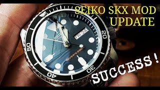 SEIKO SKX MOD UPDATE. SUCCESS!!