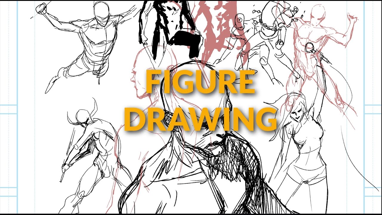 How I draw the basic human figure (multiple methods) - YouTube