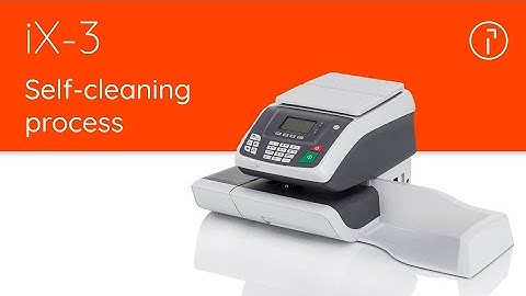 iX-3 Quadient Mailing System – Self-cleaning process