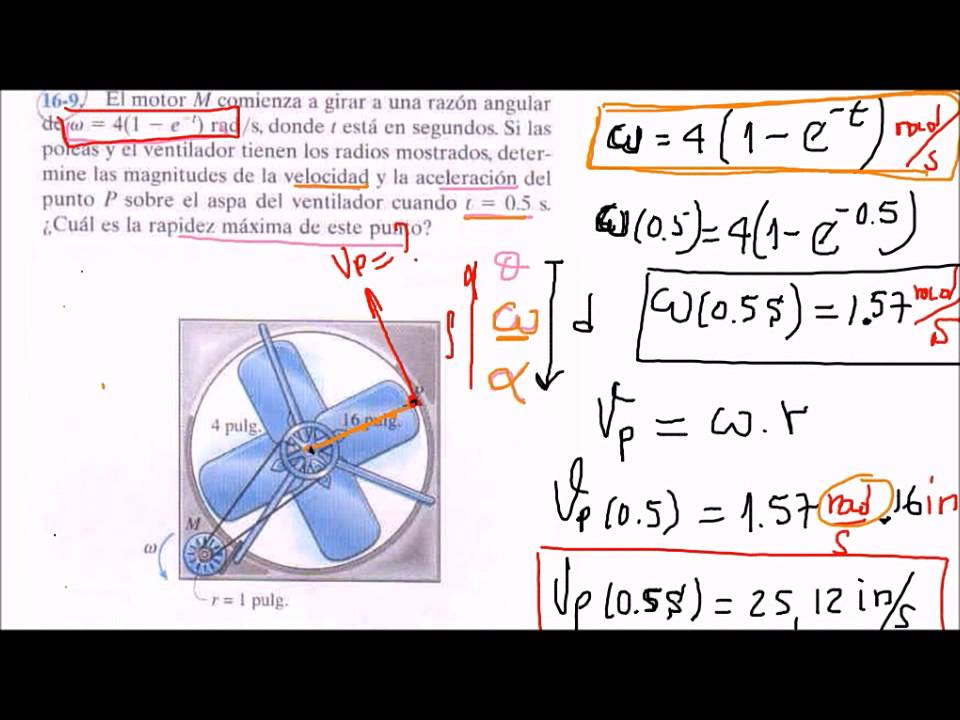 Cinemática de cuerpo rígido (ejemplo 1) YouTube
