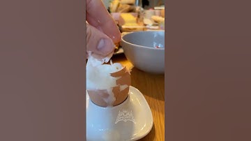 Ze probeerden een ei te breken... en hadden er meteen spijt van