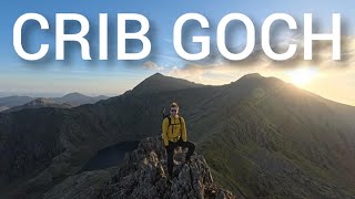 POV Sunset Scramble: Crib Goch's Knife-Edge Ridge in 4K | Eryri National Park