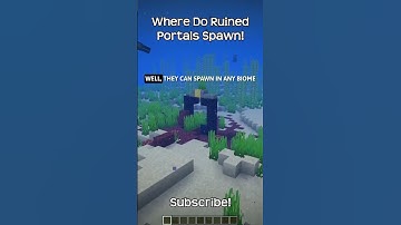 Where Do Ruined Portals Spawn In Minecraft?!