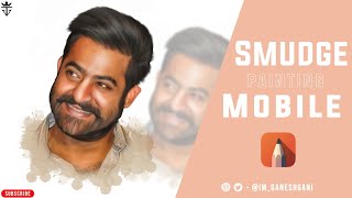 Smudge Digital Painting In Mobile || Autodesk Sketchbook || Smudge Art || Jr NTR // Ganesh Gani screenshot 3