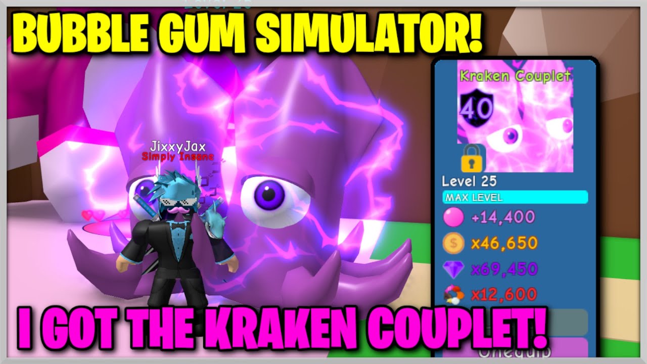 Somebody Bought Me A Kraken Couplet In Bubble Gum Simulator - roblox kraken discord