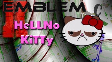 Black Ops 2 Emblem Tutorial - HellNo Kitty!!(Hello Kitty/Grumpy Cat MashUp)