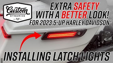 Installing Custom Dynamics Saddlebag LED Latch Lights - 2023.5+ Harley Davidson® Motorcycles