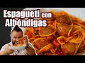 ESPAGUETI con ALBONDIGAS | Sencillo y Delicioso | JUS PALTA - Comida Casera