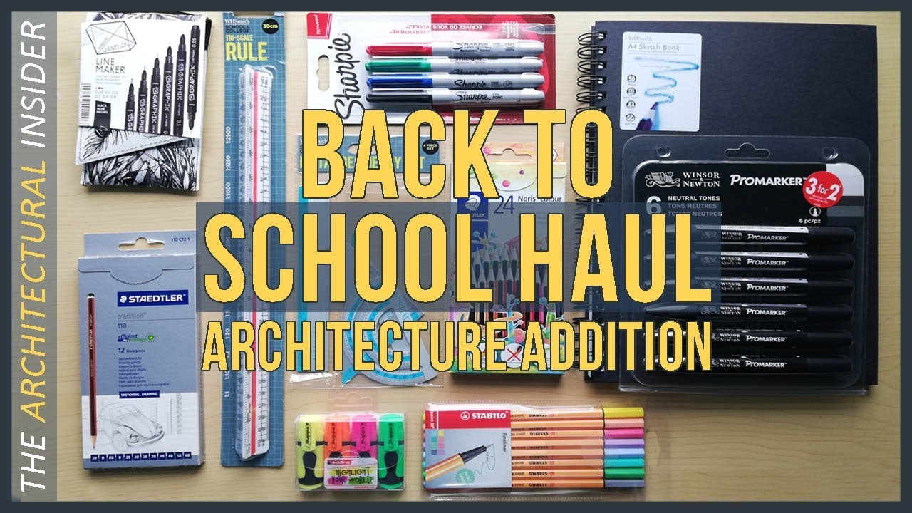 Back To School Supplies Haul  Architecture Student Edition 