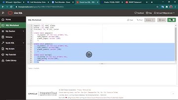 Pembuatan Database Menggunakan Oracle Live