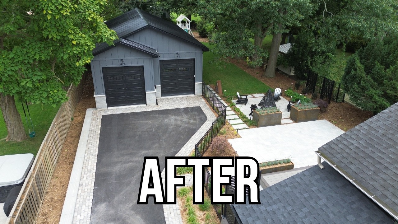 Outdoor Fire Pit and Patio Time Lapse from Start to Finish! Complete ...