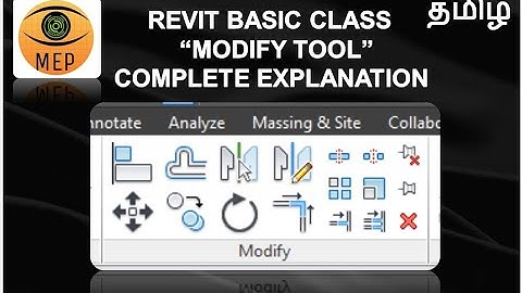 MODIFY TOOL - REVIT BASIC CLASS- COMPLETE EXPLANATION