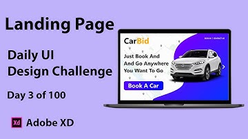 Landing Page Design Tutorial in Adobe XD | Daily UI Design Challenge