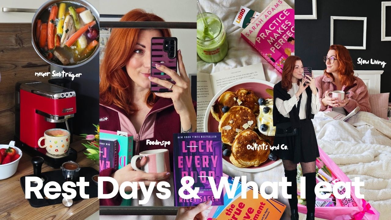 ✨ Rest Days & What I eat, Slow Living und neue Siebträgermaschine (Schnee, Mädelsabend, DIY-Bouquet)