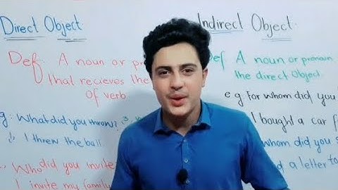 What are direct and indirect object ||in pashto very easy way ||With "The Best learn".