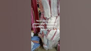 “Never interrupt your enemy when he is making a mistake.” - Napoleon Bonaparte