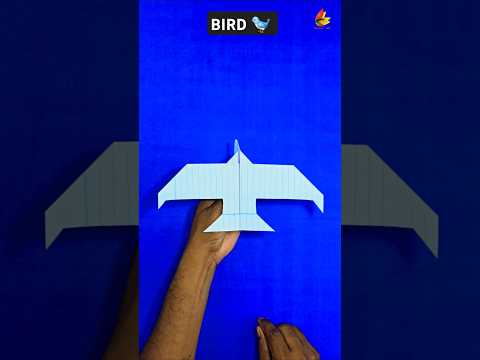 How To Make Easy Paper Bird Flying Long Diy Paperairplane