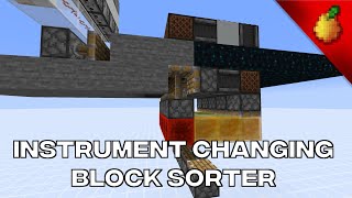 Sculk Block Sorter (Sorting Blocks That Change The Note Block Instrument)