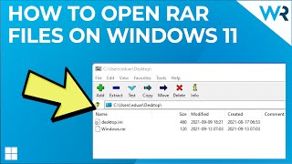 How to open RAR files on Windows 11