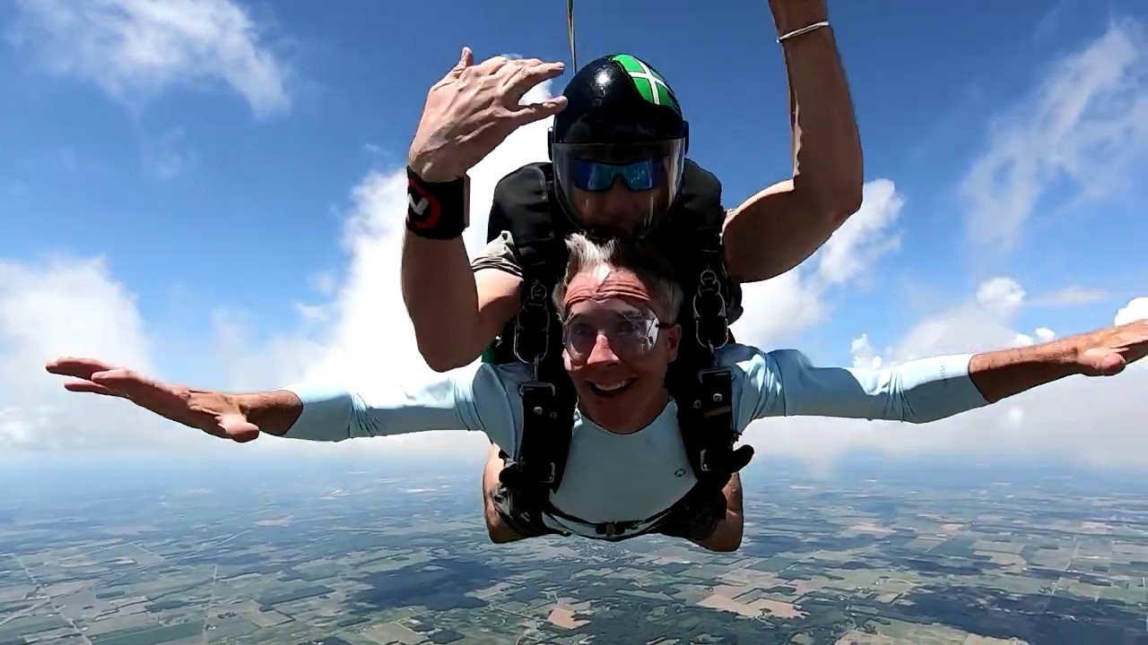 Steve Farley Tandem Skydive at Skydive Indianapolis YouTube