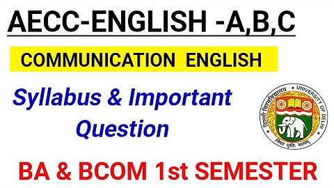 DU SOL English Communication Exam Pattern, Important Question,| BA (P) & BCOM (P) 1st Semester