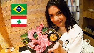 近江牛、ブラジル人モデル美女と銀座で高級焼肉！/ Japanese beef, wagyu in Ginza