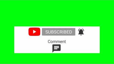 Subscribe Like share and Bell Icon intro video Green Screen - No Copyright Editable video
