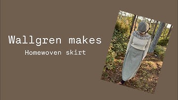 Weaving and sewing a skirt on my Rigid heddle loom