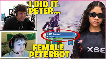 CLIX Officially SIGN FEMALE PETERBOT To XSET & Spectate a FEMALE Tournament Only WITH PETERBOT!