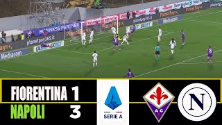 Fiorentina Vs Napoli 1-3 2025 Serie A Match Highlights
