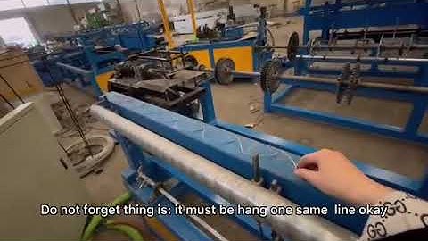 Chain Link Fence Machine operation video 1657242867963227